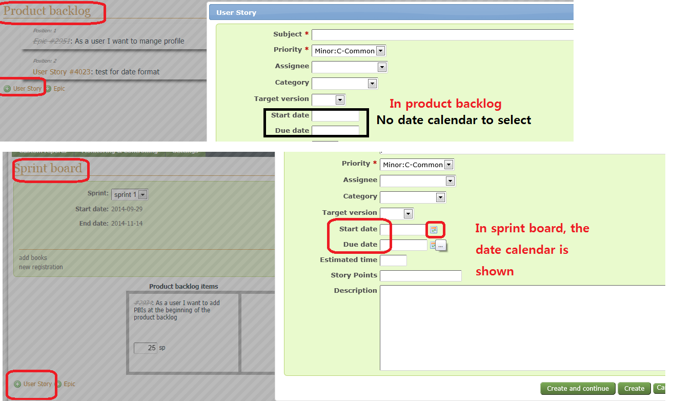 Defect 903 Start Date And Due Date Are Shown As List Or Blank Scrum Redmine Ocio Y Tecnologia